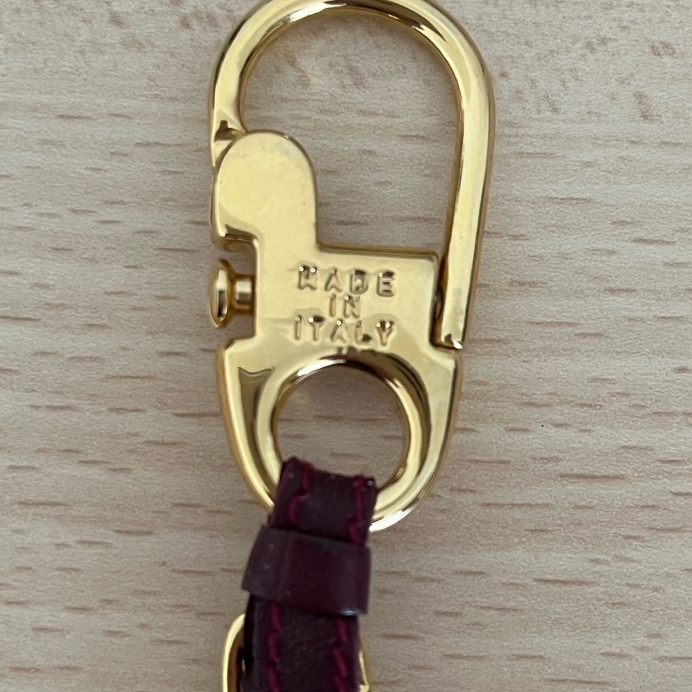 Vintage Gucci GG Key Fob Red Blue Sherry Line Dust Bag Box Collectible 1970’s - Picture 4 of 8